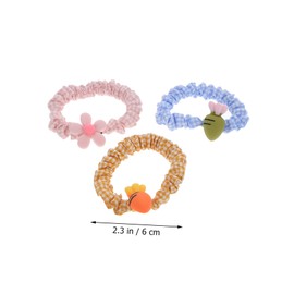 Baluue 10pcs Elastic Hair Ties for Girls Fashionable Hair Scrunchies Washable Ponytail Holders Accessories for Daily Wear and Special Occasions