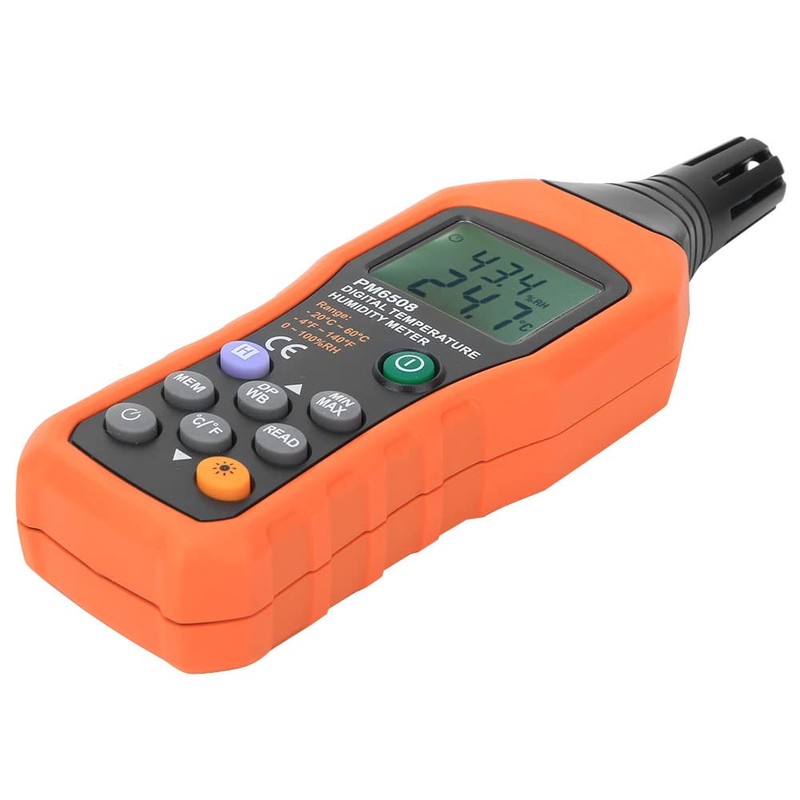 Raguso PEAKMETER PM6508 Digital Humidity and Temperature Meter Hygrometer Thermometer