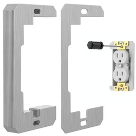 10 Pcs Wall Plate Spacer,Spacers for Electrical Outlets, Metal Flush Fit Device Leveling Plates for Electrical Outlet Repair, Fix Loose Outlets and Electrical Boxes