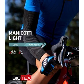 BIOTEX Lightweight Arm Sleeves with Thermal Insulation and Breathability, Ideal for Outdoor Sports, black