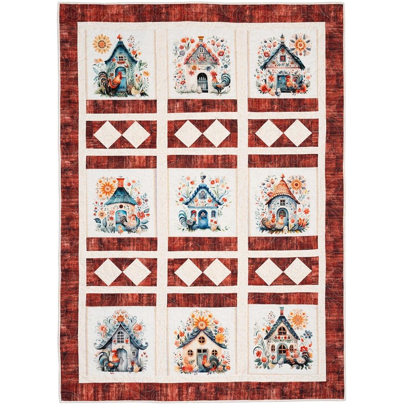Fabric Cafe Panel Perfect 3-Yard Quilts Book – 8 Easy