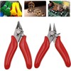 2 Pack Mini Nippers Wire Nippers Diagonal Pliers 3.5 Inch