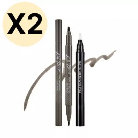Club Clio 클리오 킬브로우 타투펜 03 그레이브라운 +리무버X2개 BNS Clio Kill Brow Tattoo Pen 03 Grey Brown + Remover X2 BNS