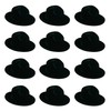 Beistle S66820AZ12 Velour Fedoras 12 Piece, OSFM, Black