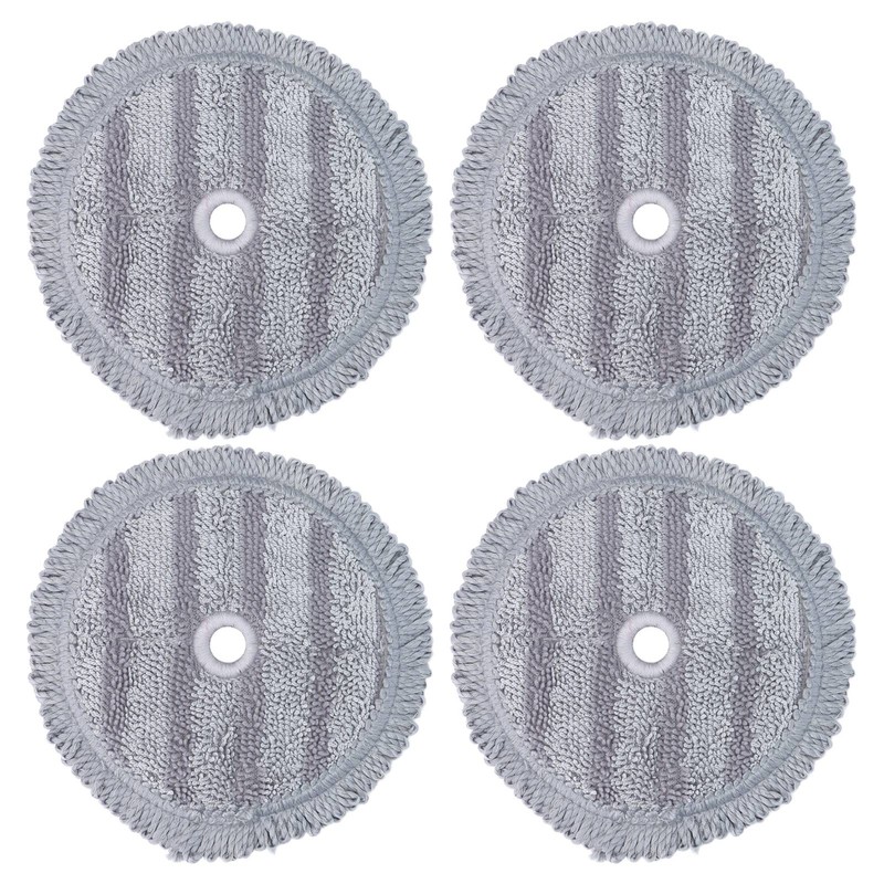 4PCS Fiber Mopping Pads High Strength Mop Cleaning Cloth Replacement