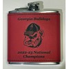 Georgia Bulldogs 2022-23 National Champions Flask with Optional logo and