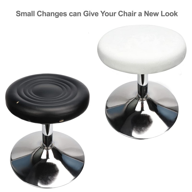 HuaLiSiJi Round Stool Covers 12-15.7 Inch/30-40cm Bar Stool Covers Velvet,