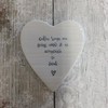 East of India Heart Coaster - Coffee keeps me going