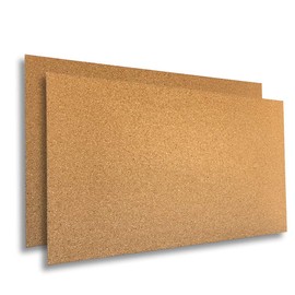 Cork Sheets - 24" x 36" x 1/4", Manton Cork - 100% Natural (2-Pack, 1/4-inch-thick)