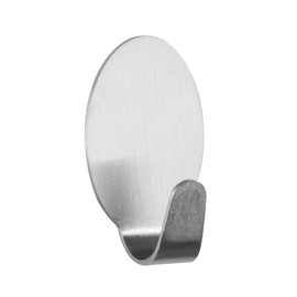 Wenko Dwarf Stainless Steel Wall Hooks, Matt Silver