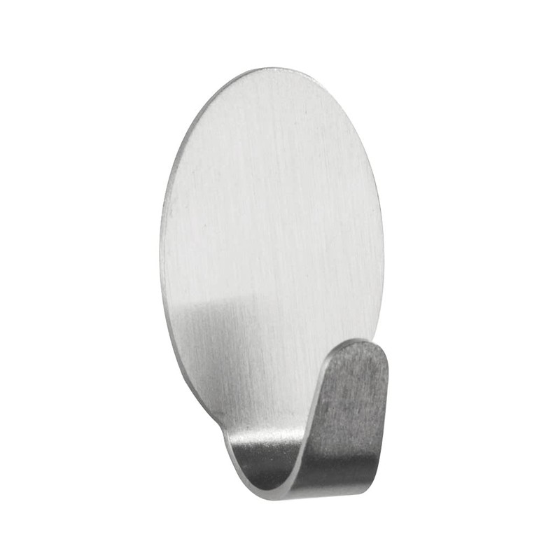 Wenko Dwarf Stainless Steel Wall Hooks, Matt Silver
