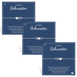 VU100 2/3 Sisters Bracelets Gifts for Sisters Best Sisters Bracelets Heart Shaped Stainless Steel Bracelets Birthday Gifts for Sisters Gifts for Big Sisters Best Friends, Stainless Steel, No gemstone