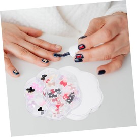 LIFKOME uñas decoracion acrílicas juego decoración kit moños anillos decoraciones fantasía encanto adornos deslumbrantes decoracion para uñas gemas pedazos navidad moño cristales relieve gel uña muestra boda cristales de uñas dijes muestras personalizado 