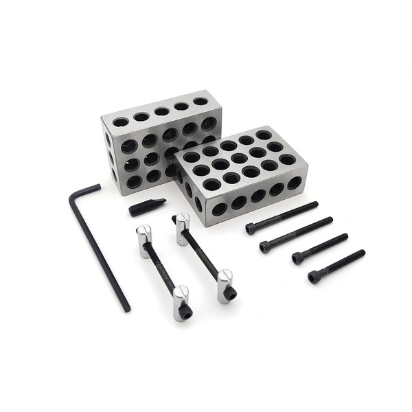 Taytools Pair Hardened Steel 123 Blocks and Attachment Hardware Kit