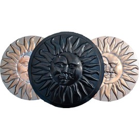 Concrete Mold Sun and Moon Plaster Concrete Stepping Stone Garden Path Decor (S11)