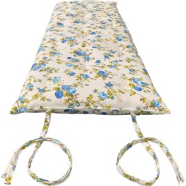 Danfuton Queen Japanese Floor Rolling Mattress, Cotton Shikifuton Bed 3x60 x 80 Blue Rose