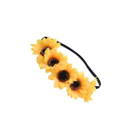 Beavorty 1pc Sunflower Headdress Elastic Headbands Floral Hair Band Hair Clips Sunflower Headwrap Infant Headbands Daisy Headband Babyboy Baby Bridal Headdress Hairpin Bride Wedding
