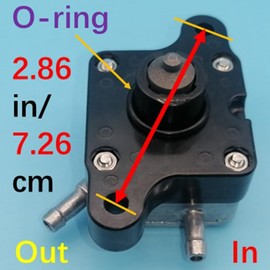Tuzliufi Conjunto de Bomba de Combustible para Yamaha Parsun Makara Fueraborda 4 Tiempos 6HP 8HP 9.9HP F6 F8 F9.9 T8 T9.9 Motor Gasolina 2 Cilindros 68T-24410-00-00 68T-24410-01-00 F8-05070000 Nuevo Z319