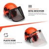 TR Industrial Forestry Safety Helmet and Hearing Protection System, Orange