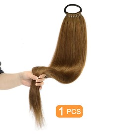 Traziewell Hair Extensions Long Straight Ponytail Hair Extension Natural Soft High Temperature Synthetic Hairpieces for Women, 0428