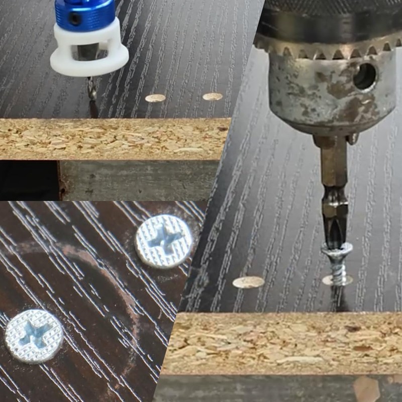BRSCHNITT Countersink Drill Bit Set with Adjustable Depth Stop, Carbide