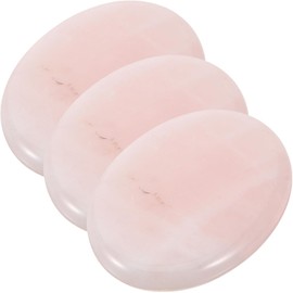 BESTYASH Paleta de extensiones de pestañas de jade, soporte para injerto de pegamento, 3 piezas, 3x4 cm, color rosa, herramienta para lashistas