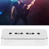 2-Piece Pickup Cap, Pickup Cover, Silver-Plated ABS Musical Instrument Accessory