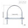 sourcing map U Bolts 2 Sets (M6x116x163mm), Round U Bolt