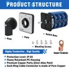 KEYMOO 63A Rotary Change-Over Switch with Copper Cable Connector, 660V