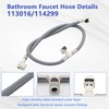 Bathroom Sink Faucet Replacement Hose Kit for Moen 114299 113016,