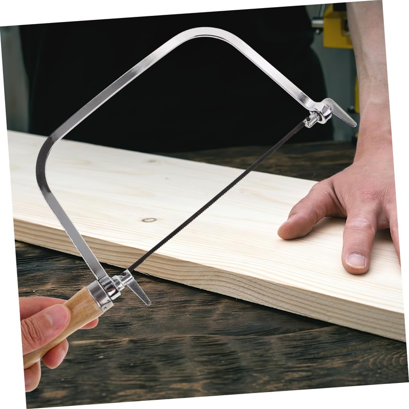 TEHAUX 1 Set Coping Saw Wooden Handle Tool Portable Hand
