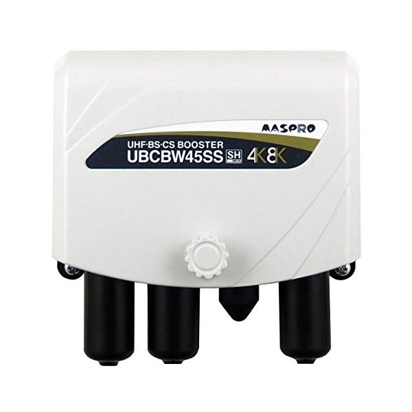 Mass Pro UBCBW45SS UHF, BS, CS Triple Booster, Supports 4K, 8K Satellite Broadcasting (3224MHz)