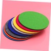 Operitacx 8pcs Round Eva Board Felt Wall Sticker Memo Board