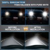 SHENKENUO 7 Inch LED GLASS Headlight Round, ORIGINAL CLASSIC LOOK