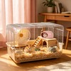 2-Pack Small Animal Backpack Carrier & Ceramic Hamster Hideout for