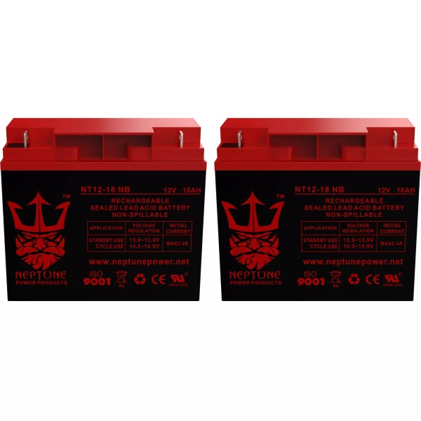 Neptune 12V 18AH SLA Battery 2 Pack for APC Smart-Ups