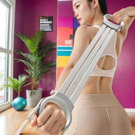 Stretch Bands for Exercise - Strength Training Stretch Bands | 3-Level Adjustable, Non-Slip Workout Stretcher, Portable Fitness Equipment for Home Gym Travel