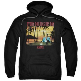 A&E Designs Scarface Every Dog Hoodie, Black, Small