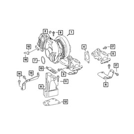 Mopar 68053189AA GASKET TURBOCHARGER