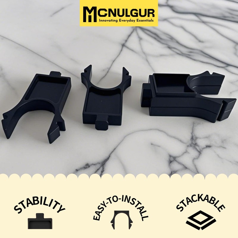 MCNULGUR Wire Rack Stacker, Pack of 4 - Organize Your