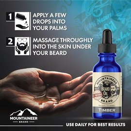 Beard Oil by Mountaineer Brand: WV Citrus & Spice. Beard Conditioning Oil, 2 Ounce Bottle