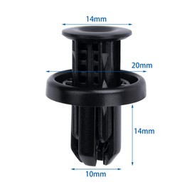 OAUTOO 30PCS 10mm Bumper and Wheel Well Liner Push-Type Retainer Clip Compatible with Honda & Acura 91505-TM8-003