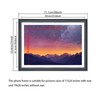 XYFBYSH 19x26 Picture Frame Solid Wood Black, Display 17"x24" (With