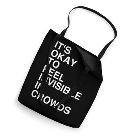 Minimalist Typography Design About Inspiration Tote Bag