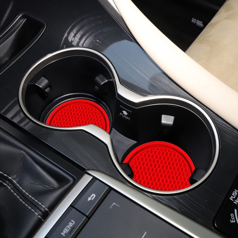 Car Cup Coaster, 4PCS Universal Non-Slip Cup Holders Embedded in