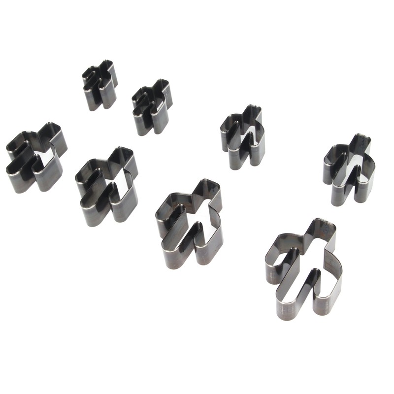 8pcs Leather Shape Punch Cutter Mold High Carbon Steel Hollow