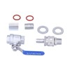 Weldless Kettle Valve Kit 1/2in BSP Ball Valve Quick Connector