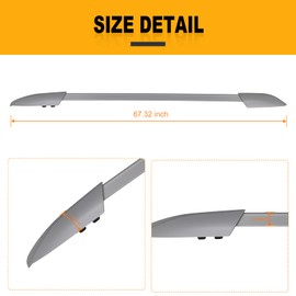 OCPTY Roof Rack Cargo Rails Fit for Toyota for HIGHLANDER 2008-2013 Rooftop Luggage Rack Cargo Carriers-Max Load Up to 165LBS