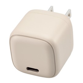 Elecom Charger Type-C 1 Port 20W USB PD Compatible & me Foldable Plug Greige MPA-ACCP7320GB