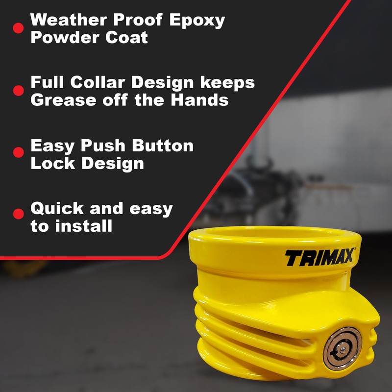 Trimax - TFW60-5th Wheel King Pin Lock-Heavy Duty Anti-Theft Trailer